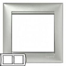 Рамка 2п гор Алюминий Legrand Valena  770152