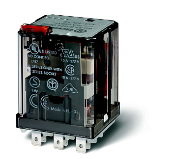 Силовое электромеханическое реле;  3NO 16A; контакты AgCdO (зазор ≥ 3мм); катушка 125В DC; степень защиты RTI; опции: нет