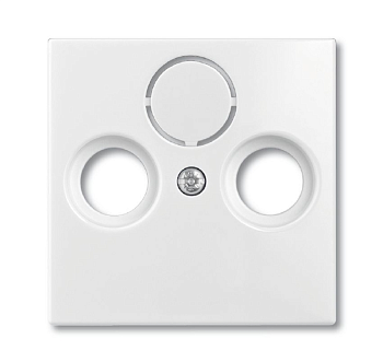 Центральная плата в кач-ве накл.для ТВ-розеток, слоновая кость