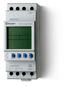 Реле времени цифровое ASTRO; программируется ПК (012.90); монтаж на рейку 35мм; 1СO 16A; питание 230В АC; ширина 35.8мм; степень защиты IP20