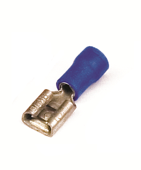 Наконечник плоский с изолир.фланцем (розетка) 1,5-2,5 кв.мм 6,3х0,8 мм (РПИ-М)