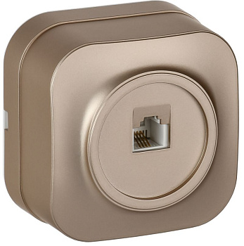 GLORY Роз. телефонная RJ11 о/у РТ20-ХШм шамп. м. IEK