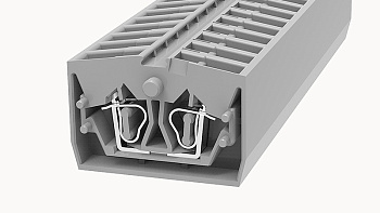 WS2.5-MID-CO-01P-11-00A(H), Клемма пружинная WS, 2.5 мм.кв., серый, шт