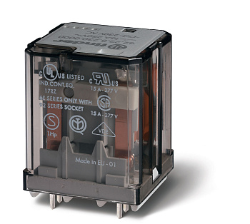 Силовое электромеханическое реле; 2NO 16A; контакты AgCdO (зазор ≥ 3мм); катушка 24В DC; степень защиты RTI; без монтажного фланца; опции: нет