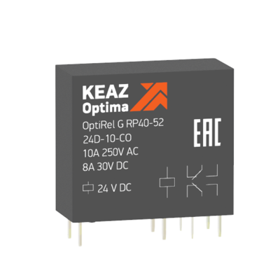 Реле промежуточное OptiRel G RP40-52-24D-10-CO