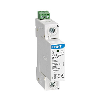 Ограничитель имп. перенапр. NXU-IIG/F 1P In=25kA Uc=440B Im=65kA (R)(CHINT)
