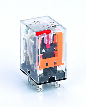 Промежуточное реле 2 конт. с LED инд. и TEST функ. 5А 230В AC ПР-102