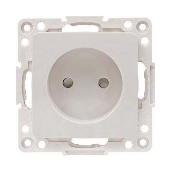 Стокгольм Механизм Розетки 1-местной б/з 10 А белый с защ. штор. EKF PROxima