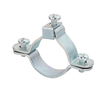 Хомут заземления для труб 16 мм (3/8"), оцинкованная сталь