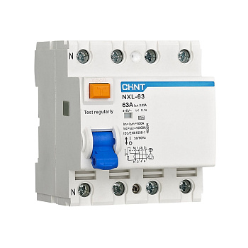 УЗО NXL-63 10kA 3P+N 32A 300mA AC (R)(CHINT)