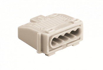 Клемма соединительная пружинная 1пол. 3конт. под жилы сечением 2.5кв.мм