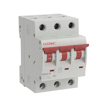 Автоматический выключатель модульный YON max типа MD63S, 4,5кА, 3 полюса, хар-ка B, 4А