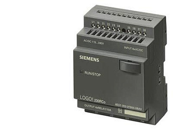 LOGO! 24RCO (AC), ЛОГИЧЕСКИЙ МОДУЛЬ, БЕЗ ДИСПЛЕЯ, НАПРЯЖЕНИЕ ПИТАНИЯ/ВХОДЫ/ВЫХОДЫ: 24В UC/24В UC/РЕЛЕ,  8 ДИСКРЕТНЫХ ВХОДОВ/4 ДИСКРЕТНЫХ ВЫХОДА; ПАМЯТЬ НА 200 БЛОКОВ, РАСШИРЯЕМЫЙ ВНЕШНИМИ МОДУЛЯМИ